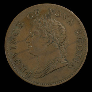 Canada, Province of Nova Scotia, 1/2 penny : 1832