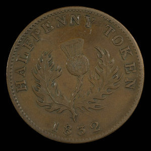 Canada, Province of Nova Scotia, 1/2 penny : 1832