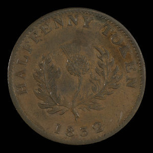 Canada, Province of Nova Scotia, 1/2 penny : 1832