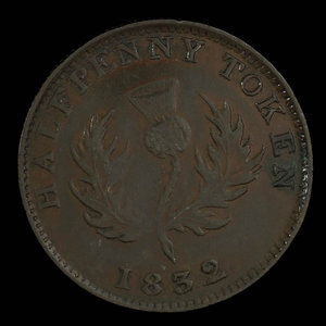 Canada, Province of Nova Scotia, 1/2 penny : 1832