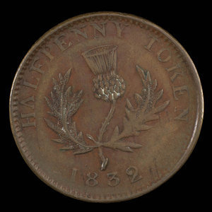 Canada, Province of Nova Scotia, 1/2 penny : 1832