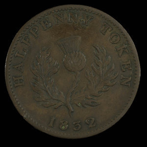 Canada, Province of Nova Scotia, 1/2 penny : 1832