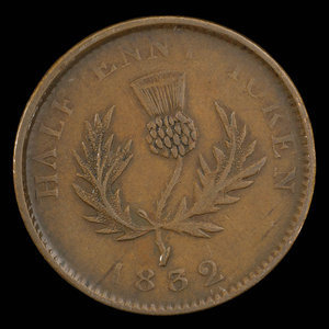 Canada, Province of Nova Scotia, 1/2 penny : 1832