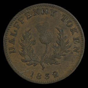 Canada, Province of Nova Scotia, 1/2 penny : 1832