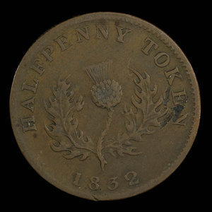 Canada, Province of Nova Scotia, 1/2 penny : 1832