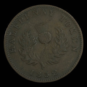 Canada, Province of Nova Scotia, 1/2 penny : 1832