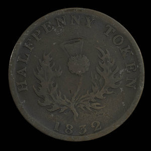 Canada, Province of Nova Scotia, 1/2 penny : 1832