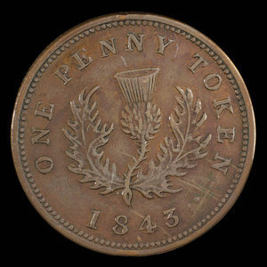 Canada, Province of Nova Scotia, 1 penny : 1843