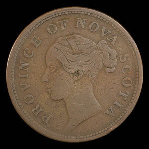 Canada, Province of Nova Scotia, 1 penny : 1843