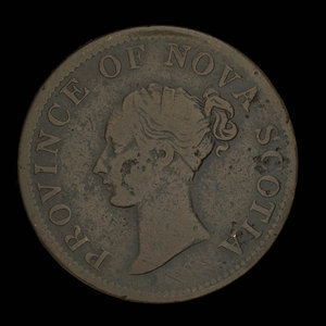 Canada, Province of Nova Scotia, 1/2 penny : 1840