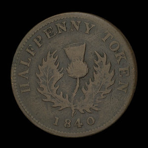 Canada, Province of Nova Scotia, 1/2 penny : 1840