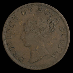 Canada, Province of Nova Scotia, 1/2 penny : 1840