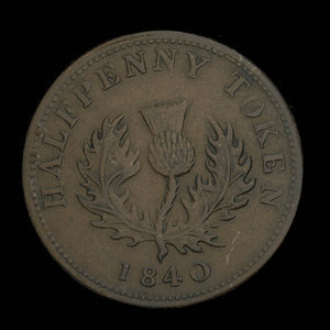 Canada, Province of Nova Scotia, 1/2 penny : 1840