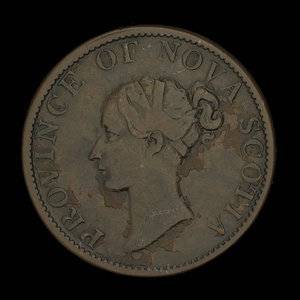 Canada, Province of Nova Scotia, 1/2 penny : 1840