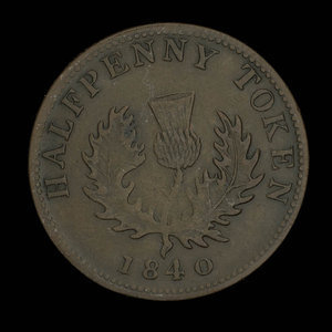 Canada, Province of Nova Scotia, 1/2 penny : 1840