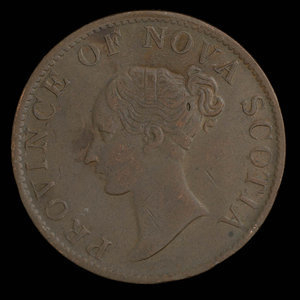 Canada, Province of Nova Scotia, 1/2 penny : 1843