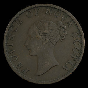 Canada, Province of Nova Scotia, 1/2 penny : 1843