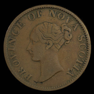 Canada, Province of Nova Scotia, 1/2 penny : 1843