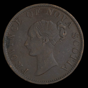 Canada, Province of Nova Scotia, 1/2 penny : 1843