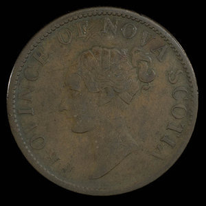 Canada, Province of Nova Scotia, 1/2 penny : 1843