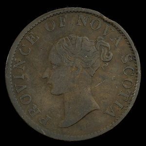 Canada, Province of Nova Scotia, 1/2 penny : 1843