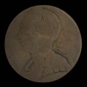 Canada, unknown, 1/2 penny : 1838