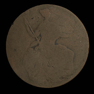 Canada, unknown, 1/2 penny : 1838