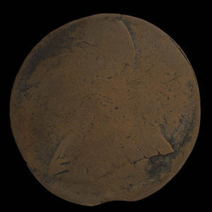 Canada, unknown, 1/2 penny : 1838