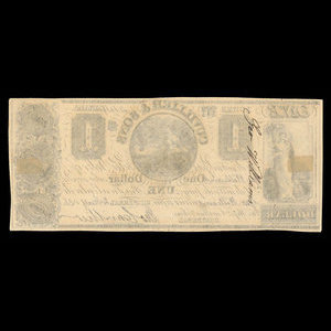 Canada, Cuvillier & Sons, 1 dollar : January 2, 1838