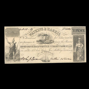 Canada, Watkins & Harris, 7 1/2 pence : October 25, 1839