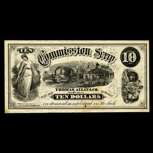 Canada, Thomas Allan & Co., 10 dollars : 1894