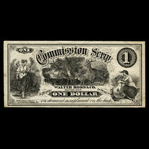 Canada, Walter Ross & Co., 1 dollar : 1894