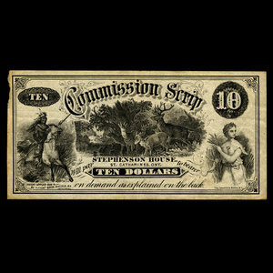 Canada, Stephenson House, 10 dollars : 1894