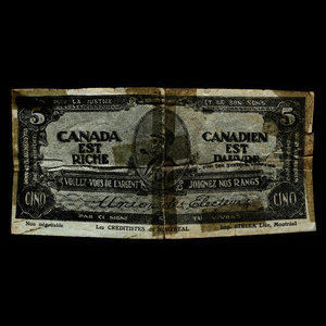 Canada, Les Créditistes de Montréal, no denomination : 1950