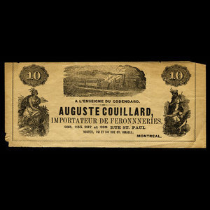 Canada, Auguste Couillard, no denomination : 1887