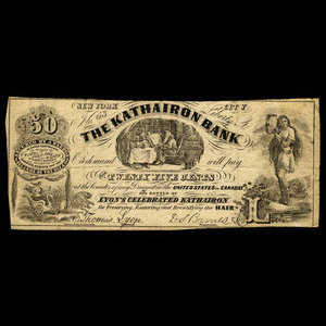 Canada, Kathairon Bank, no denomination : 1887