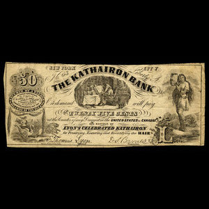 Canada, Kathairon Bank, no denomination : 1887