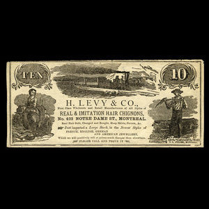 Canada, H. Levy & Co., no denomination : 1887