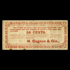 Canada, Jacques Cartier House, 50 cents : 1915