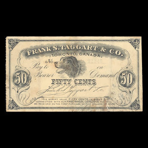Canada, Frank S. Taggart & Co., 50 cents : 1895
