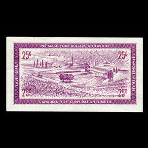 Canada, Canadian Tire Corporation Ltd., 25 cents : 1958