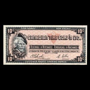 Canada, Canadian Tire Corporation Ltd., 10 cents : 1961