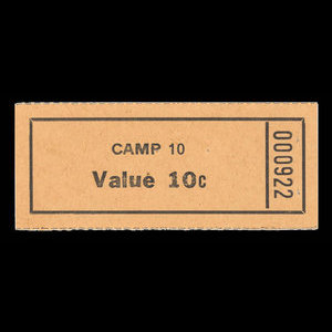 Canada, Camp 10, 10 cents : November 1946