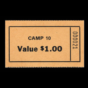 Canada, Camp 10, 1 dollar : November 1946