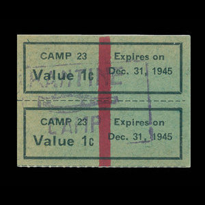 Canada, Camp 23, 1 cent : December 31, 1945