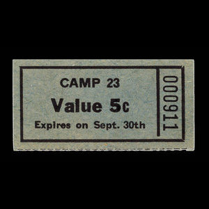 Canada, Camp 23, 5 cents : September 30, 1945