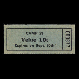 Canada, Camp 23, 10 cents : September 30, 1945