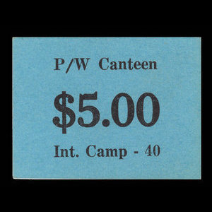 Canada, Camp 40, 5 dollars : May 1946