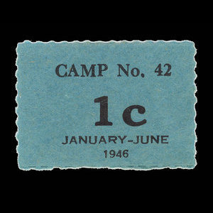 Canada, Camp 42, 1 cent : June 1, 1946