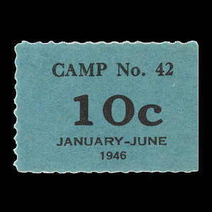 Canada, Camp 42, 10 cents : June 30, 1946